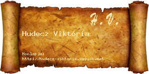 Hudecz Viktória névjegykártya