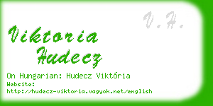 viktoria hudecz business card